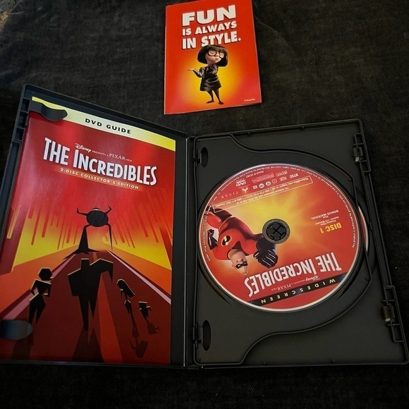 5/ $25  DISNEY'S Pixar The Incredibles 2-Disc Collector's Edition DVD - Picture 3 of 4